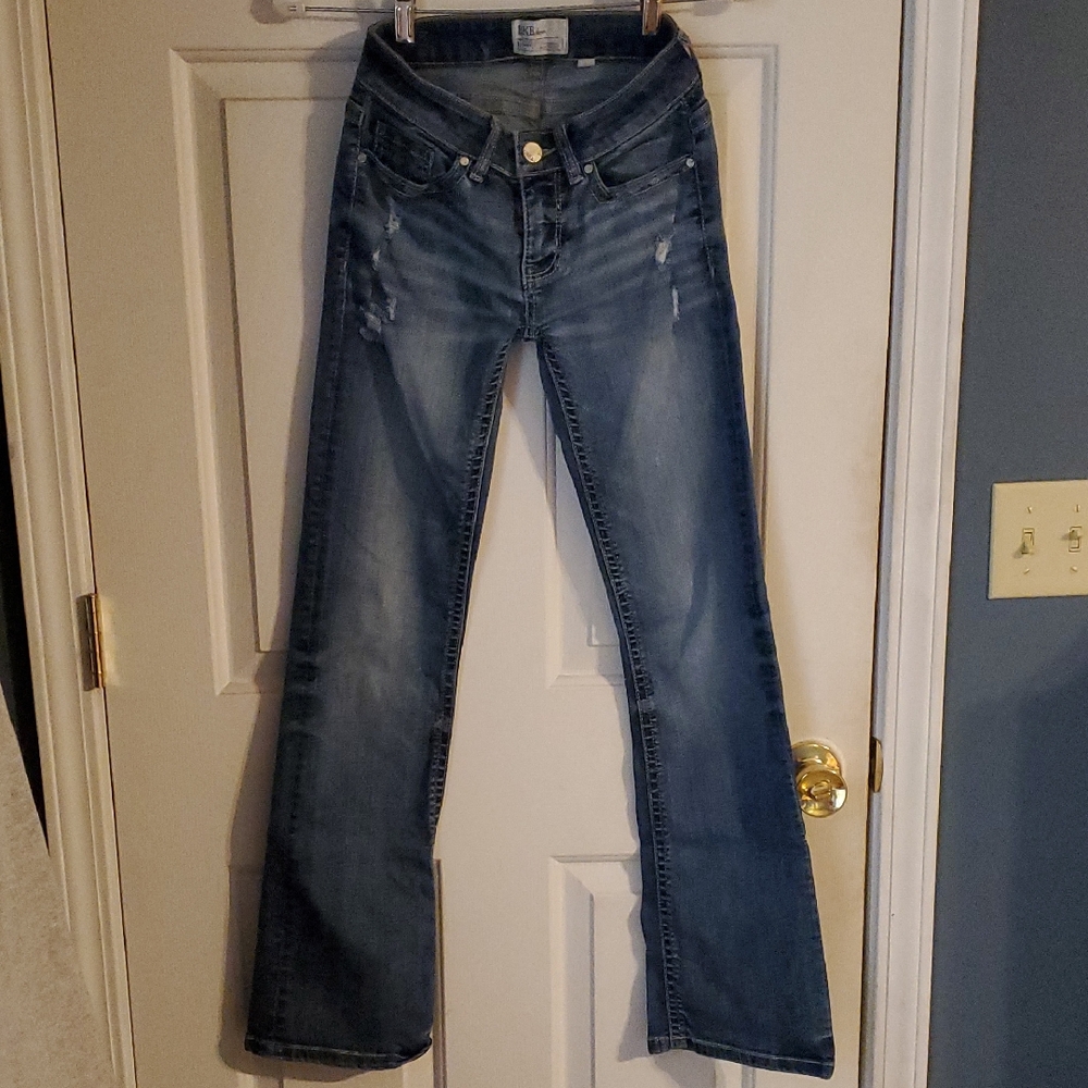 BKE Stella Women's Faded Blue Boot Cut Jeans